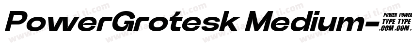 PowerGrotesk Medium字体转换